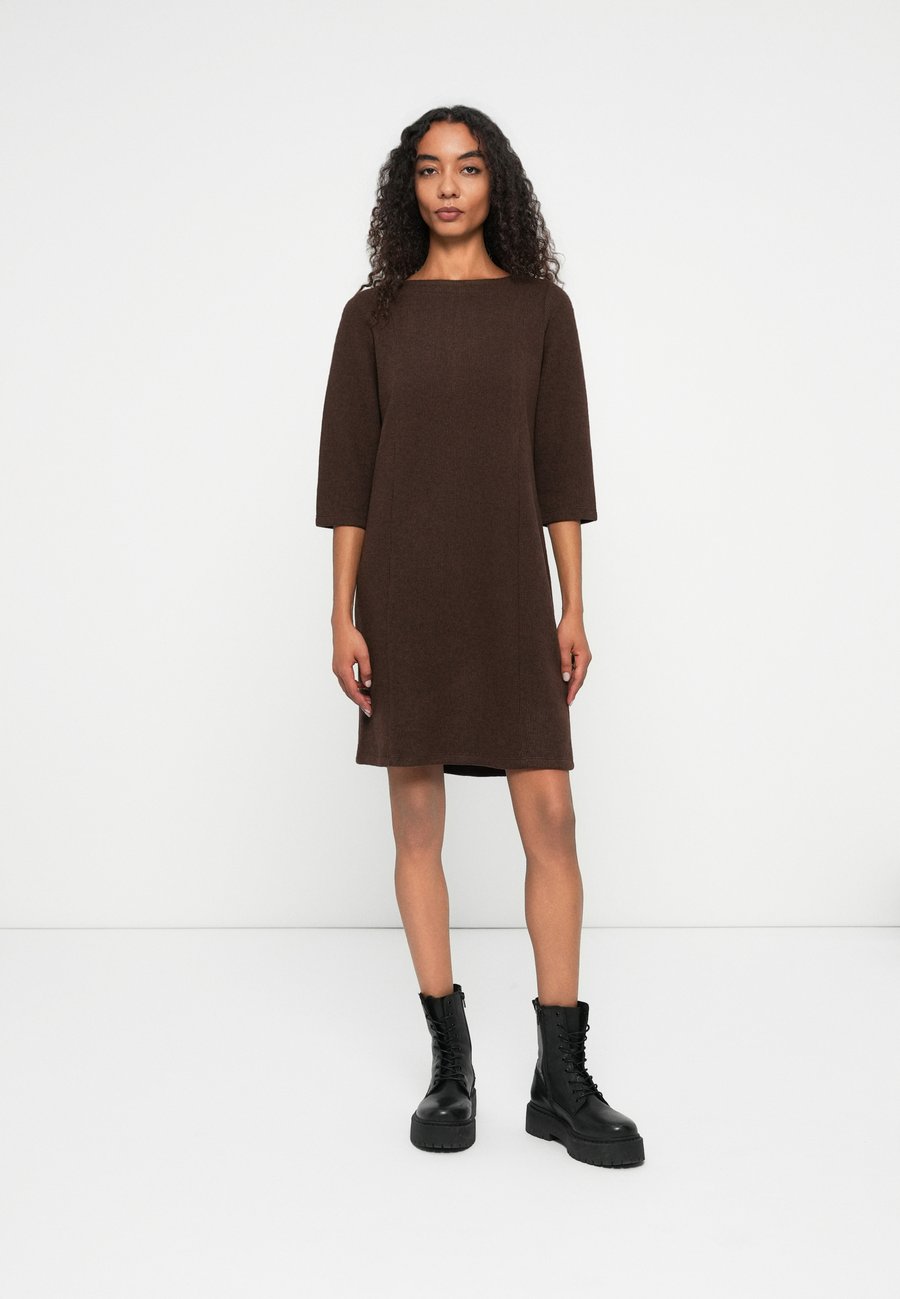 

Платье TOM TAILOR DRESS COSY, Dark Pecan Brown Melange/Brown