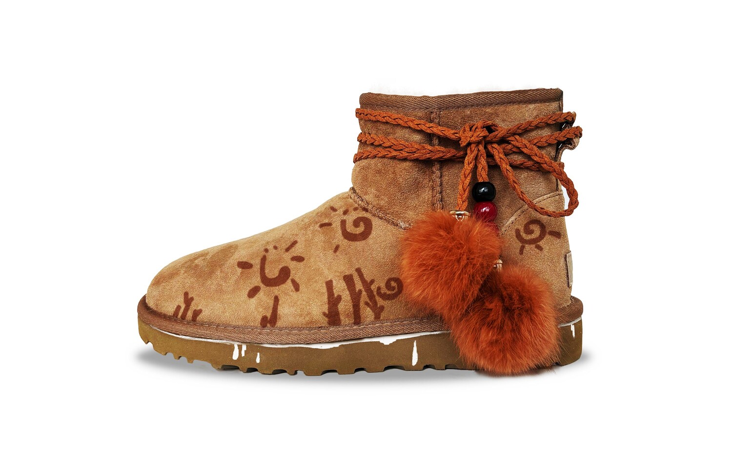 

CLASSIC MINI Зимние ботинки женские каштановые Ugg, цвет Chestnut