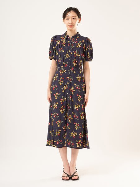 Платье Rosa с короткими рукавами и воротником-стойкой миди Levi's, Multi-Color