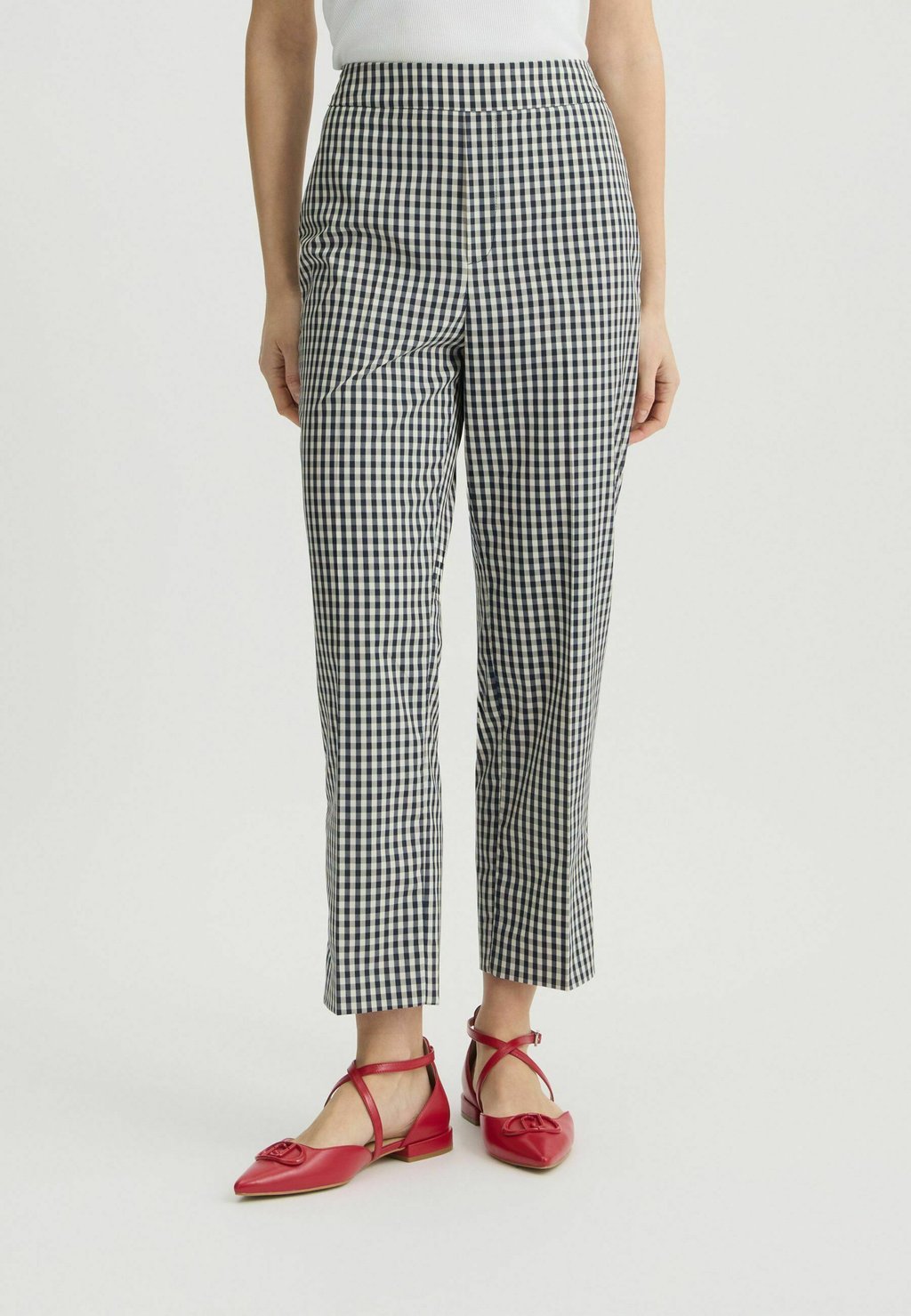 

Брюки CROPPED CHEQUERED LIU JO, черный