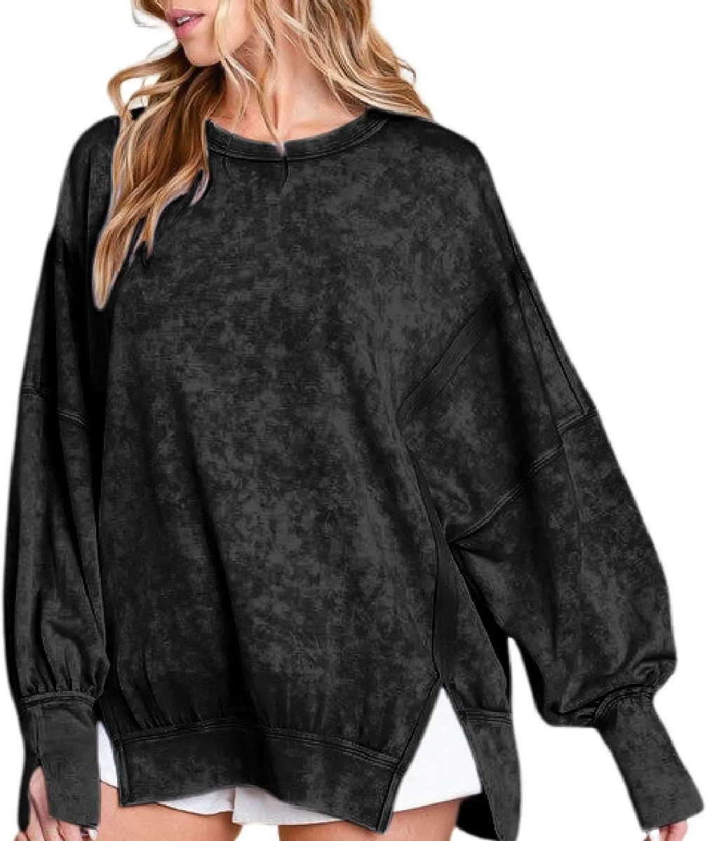 

Женский оверсайз свитшот с длинным рукавом Lexamen