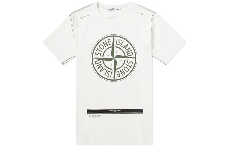 

Футболка мужская белая Stone Island, белый