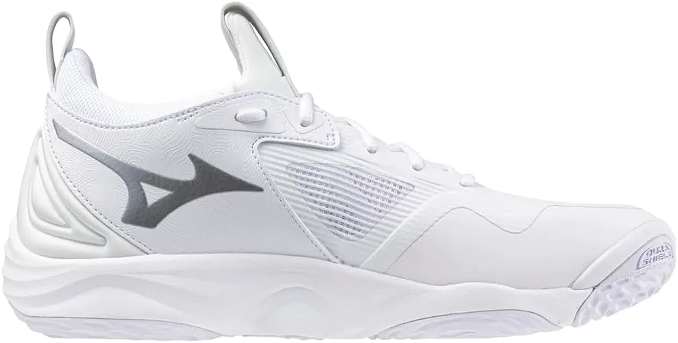 Мужские волейбольные кроссовки Mizuno Wave Momentum 3, белый/серебристый — фото 3