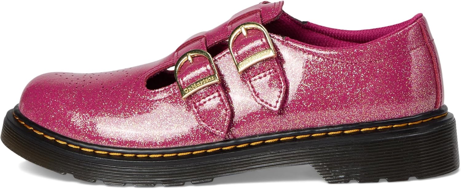 Туфли Dr. Martens Girl's 8065 T, Мерцающие, Фуксия/Серебро/Золото — фото 4
