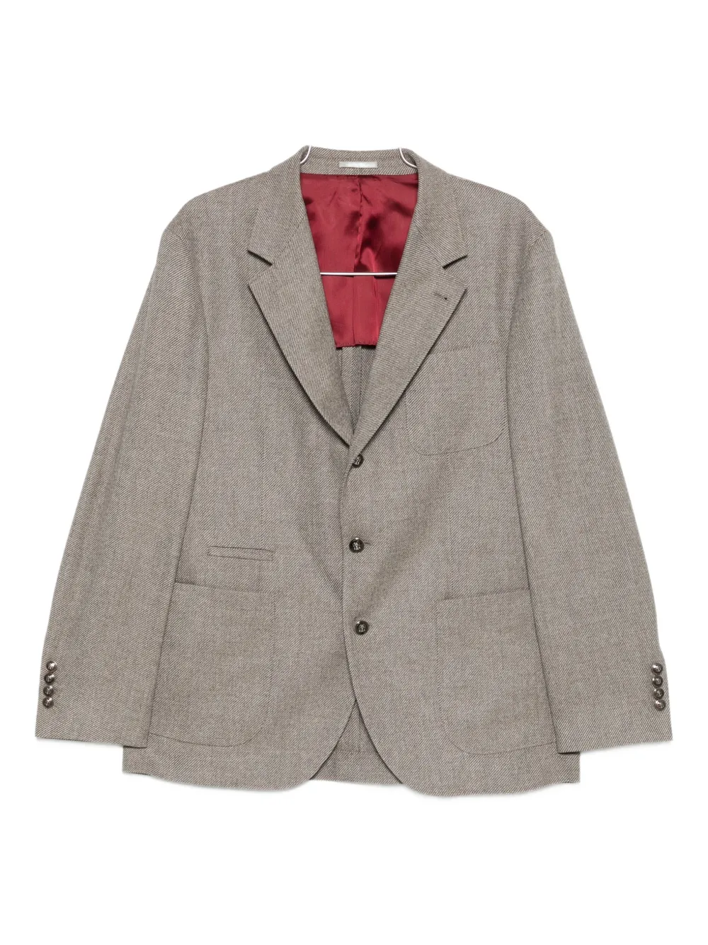 

Однобортный пиджак Brunello Cucinelli, серый