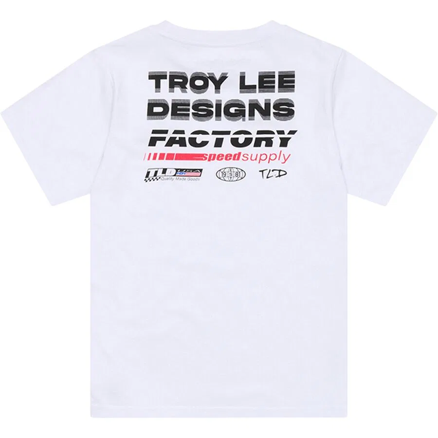 Футболка Youth Factory Troy Lee Designs, White — фото 3