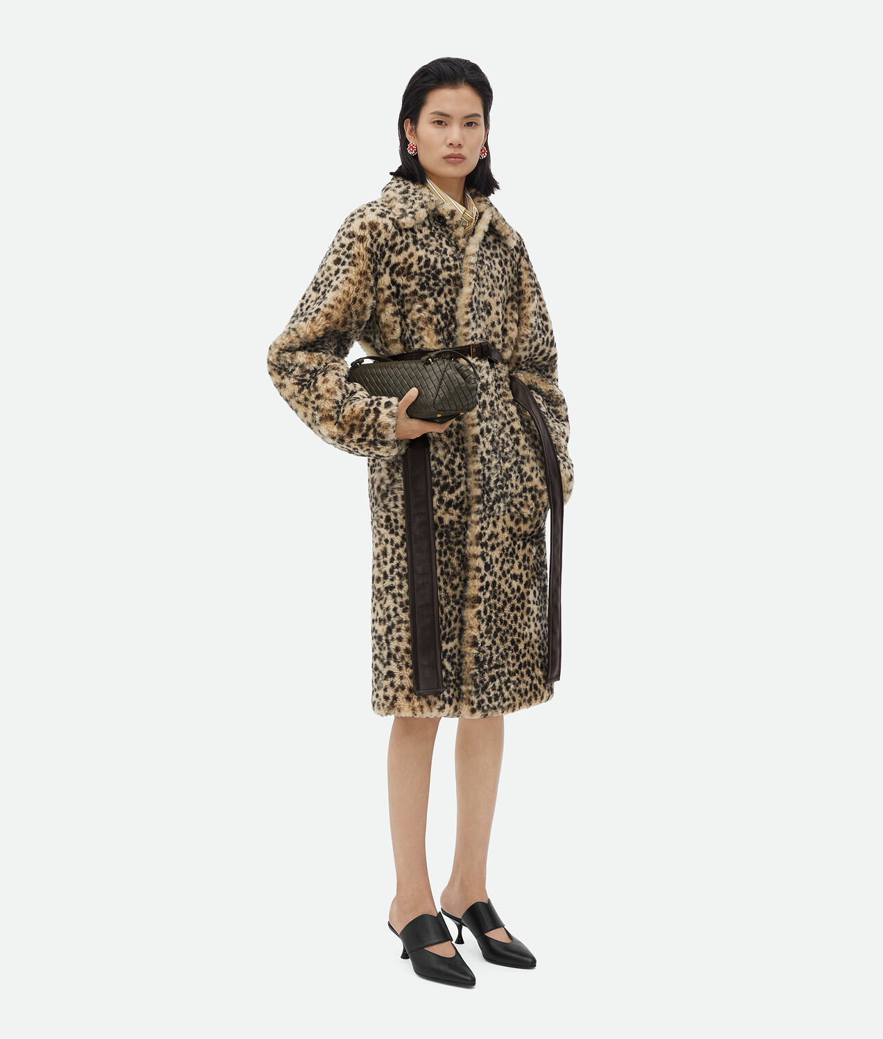 

Дубленка с леопардовым принтом Bottega Veneta