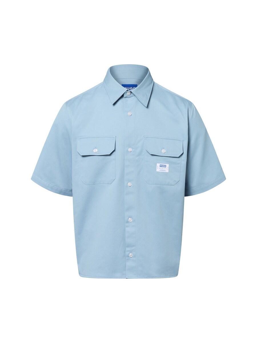 

Рубашка на пуговицах классического кроя HUGO Ekyno , Light blue