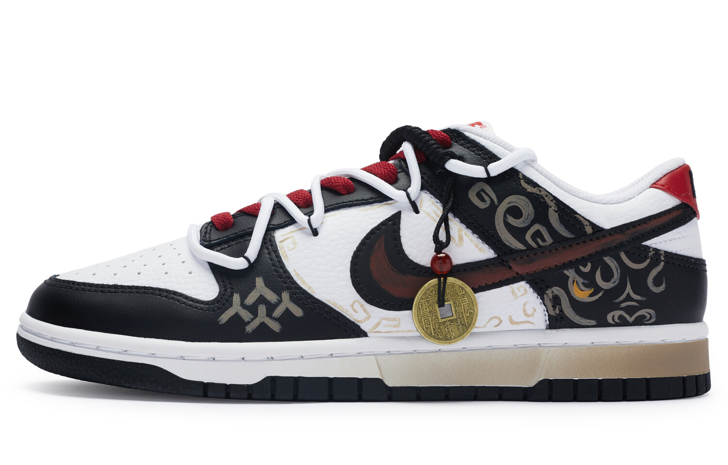 

Кроссовки Nike Dunk Skateboard Shoes Men Low-Top White/Red