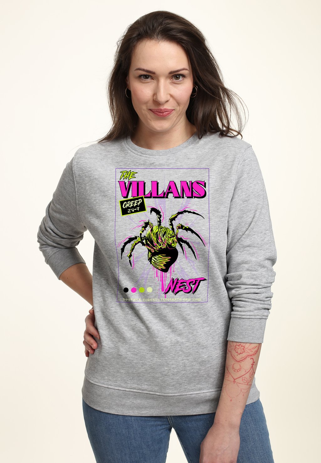 

Толстовка MATT KEELING THE VILLAINS NEST Henry Tiger, цвет Heather Grey