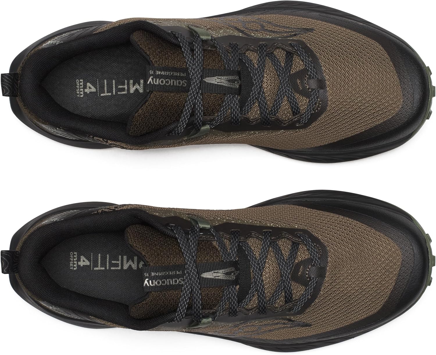 Мужские кроссовки Saucony Peregrine 15 с водонепроницаемой мембраной Gore-tex, черный — фото 4