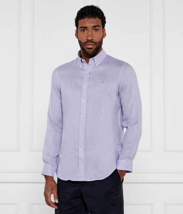 

Рубашка мужская Polo Ralph Lauren льняная, лавандовый