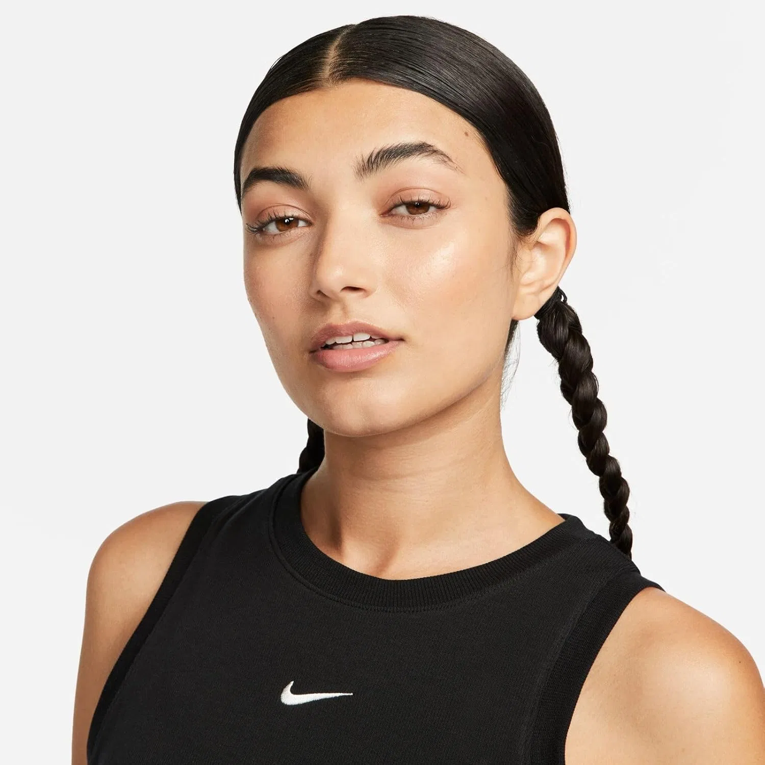 Топ женский Nike Sportswear Chill Knit, Black/Sail — фото 4