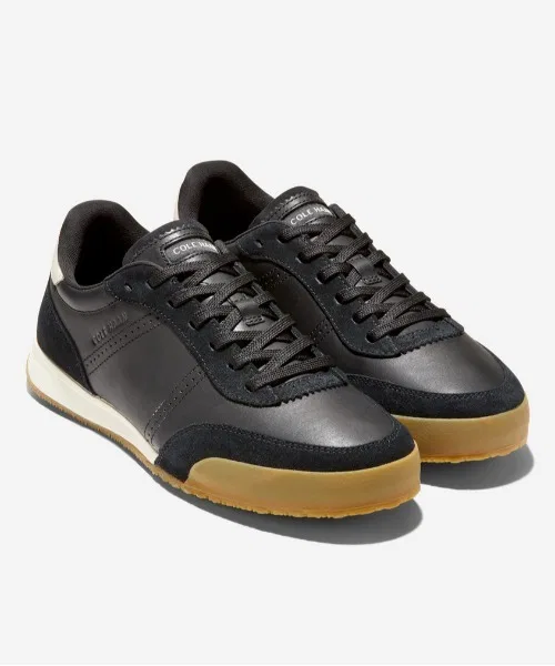 Мужские кроссовки из натуральной кожи COLE HAAN Grandpro чёрные — фото 3