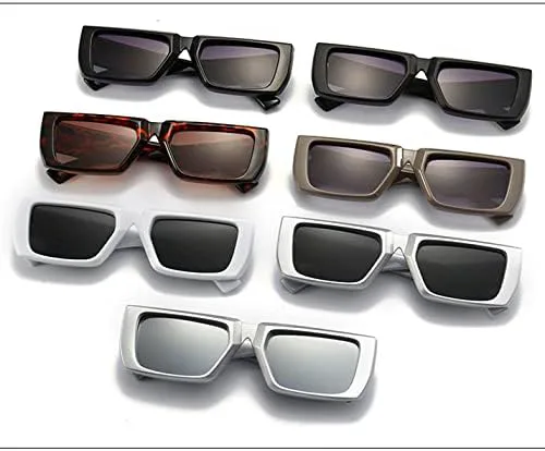 

Прямоугольные солнцезащитные очки для мужчин и женщин, дорожные солнцезащитные очки в винтажном ретро-стиле с защитой от УФ-излучения UV400 для женщин MTZJH, Brown