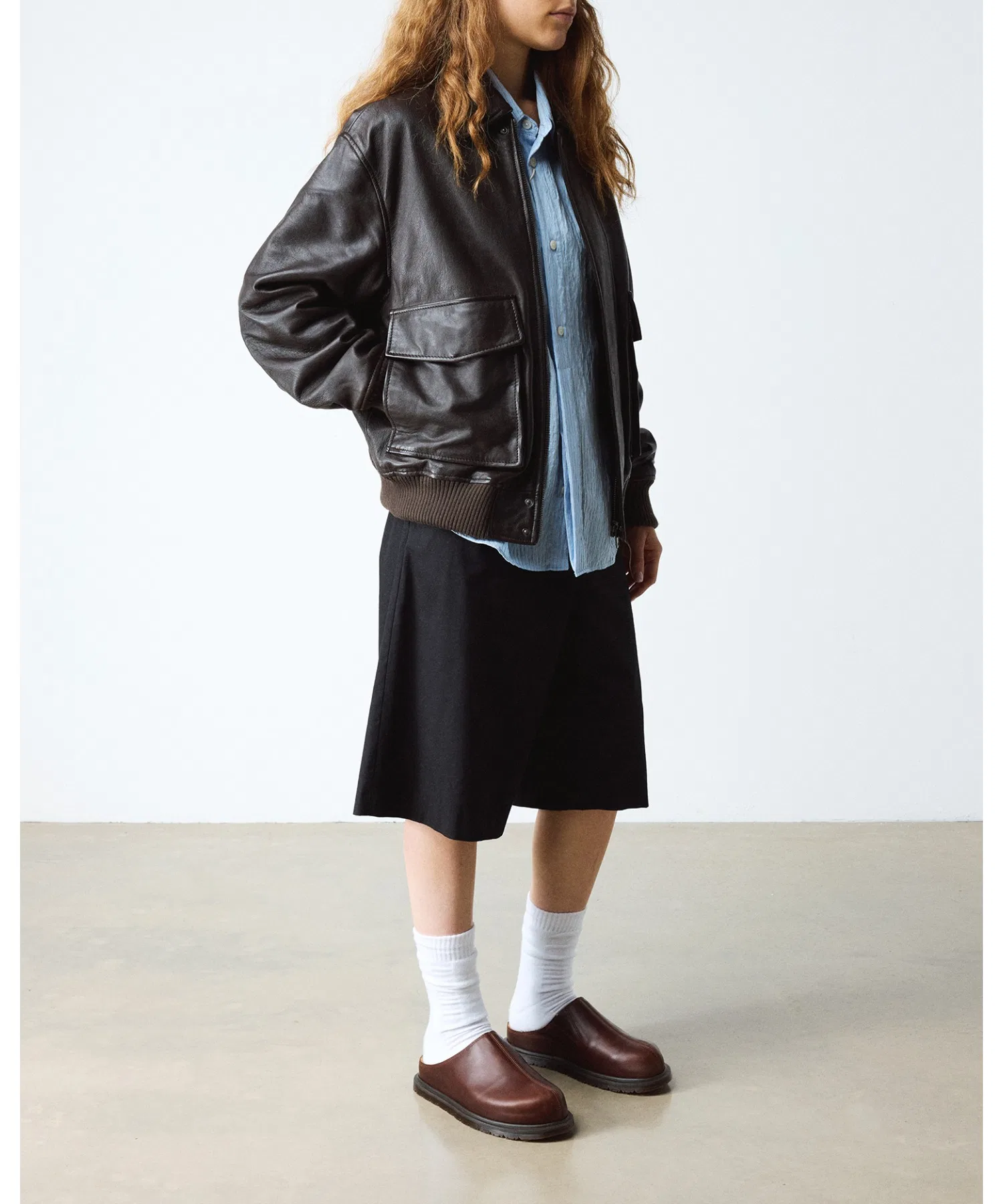 Унисекс мюли Dr. Martens SAN из натуральной кожи коричневые — фото 4