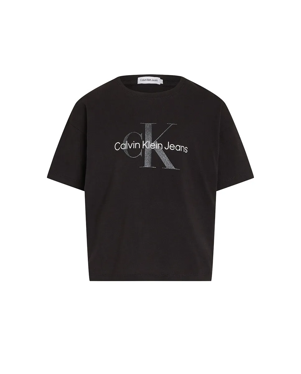 

Футболка для девочки с коротким рукавом Calvin Klein, черный