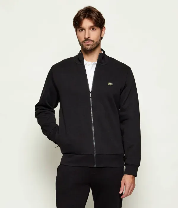 Толстовка Lacoste Regular Fit, хлопок/полиэстер, черный