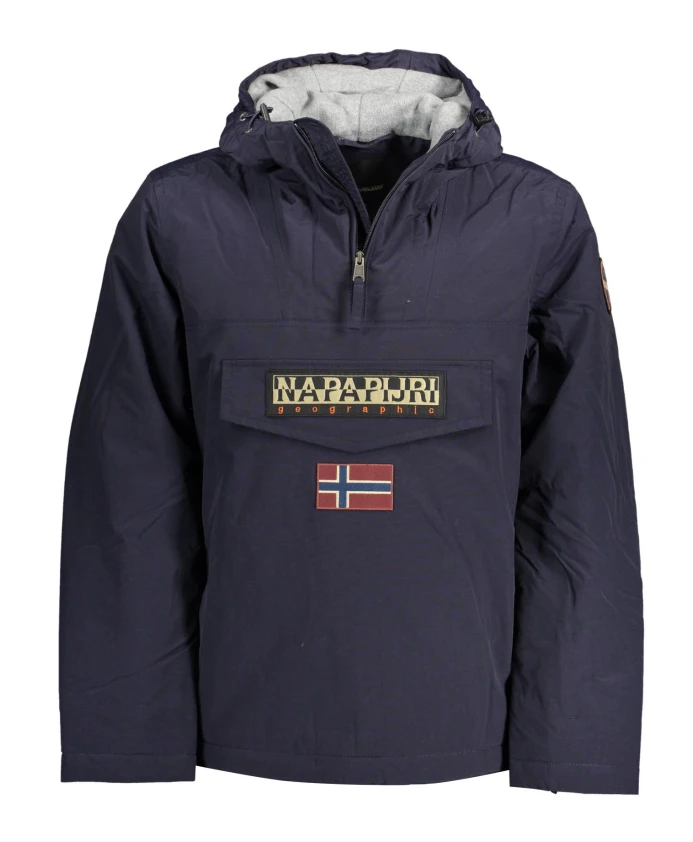 

Синяя куртка для прогулок в тропическом лесу с капюшоном Napapijri, синий