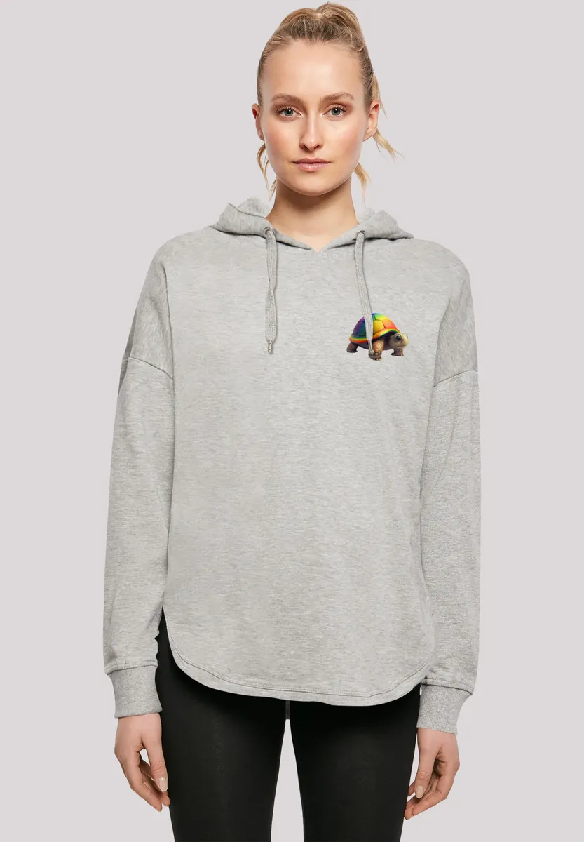 

Толстовка F4NT4STIC "Rainbow Turtle OVERSIZE HOODIE", принт, серый