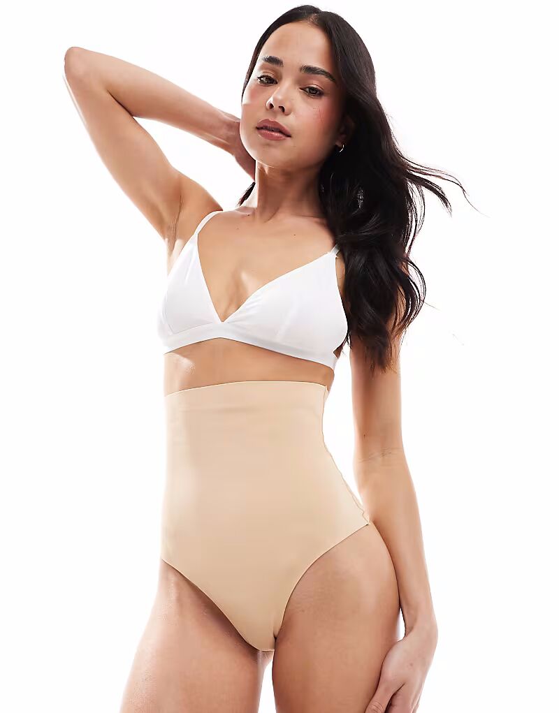 

Невидимые утягивающие стринги Bye Bra с высокой талией бежевого цвета - BEIGE