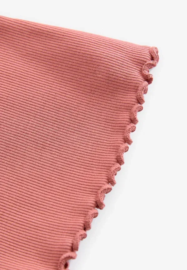 Брюки прямого кроя Next Flare regular fit, ржаво-коричневый — фото 3