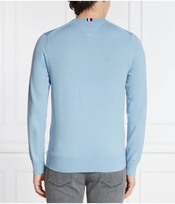 Свитер 1985 года Slim fit Tommy Hilfiger, синий — фото 4