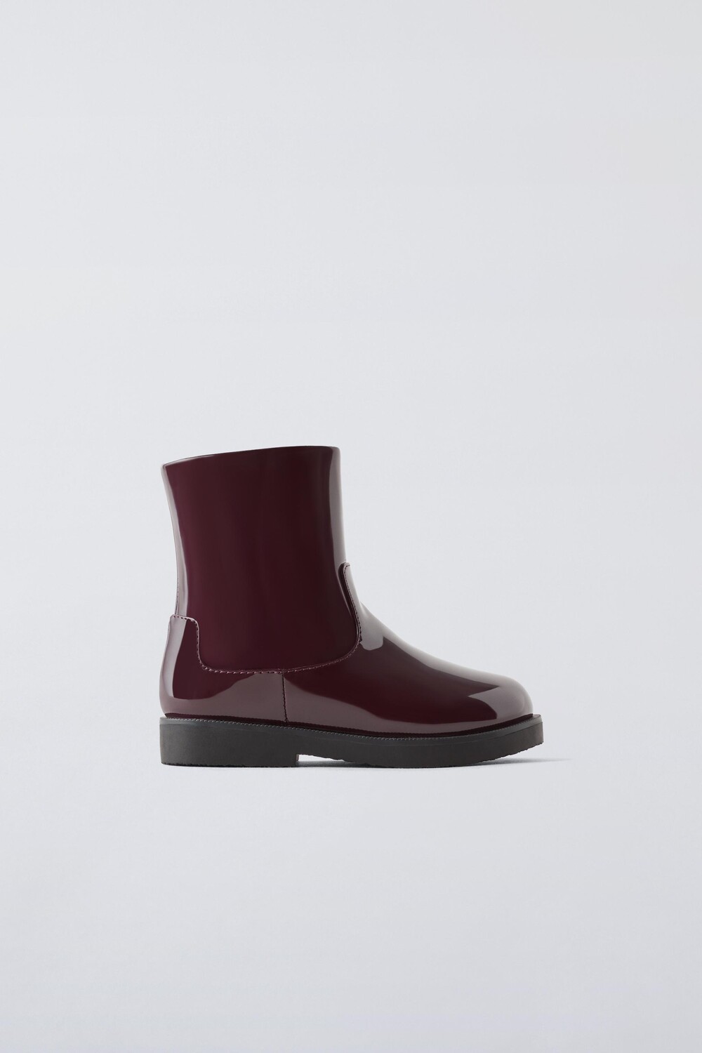 

Блестящие ботинки ZARA, бордово-красный