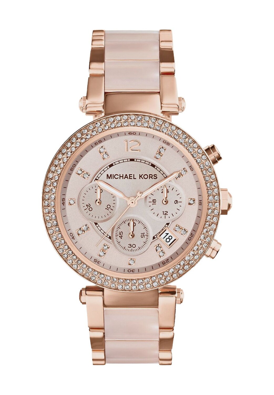 

Женский хронограф МК5896 MICHAEL KORS, цвет Roségold