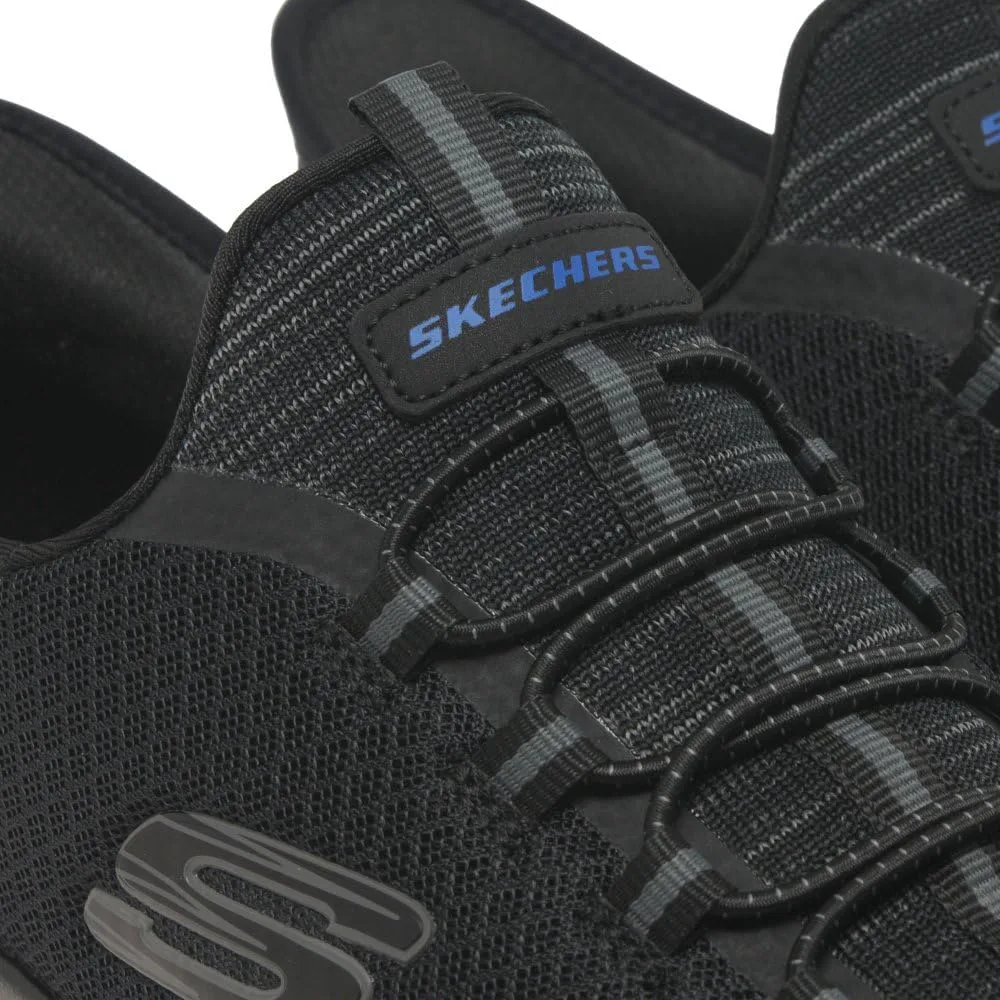 Мужские кроссовки Skechers Summits - высокие слипоны, черный — фото 2