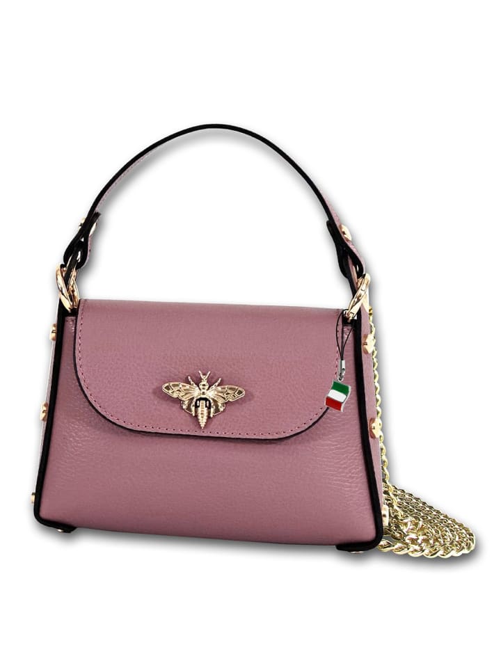 

Кожаная сумка через плечо Флоренс, розовая, античная, примерно 19 см Florence