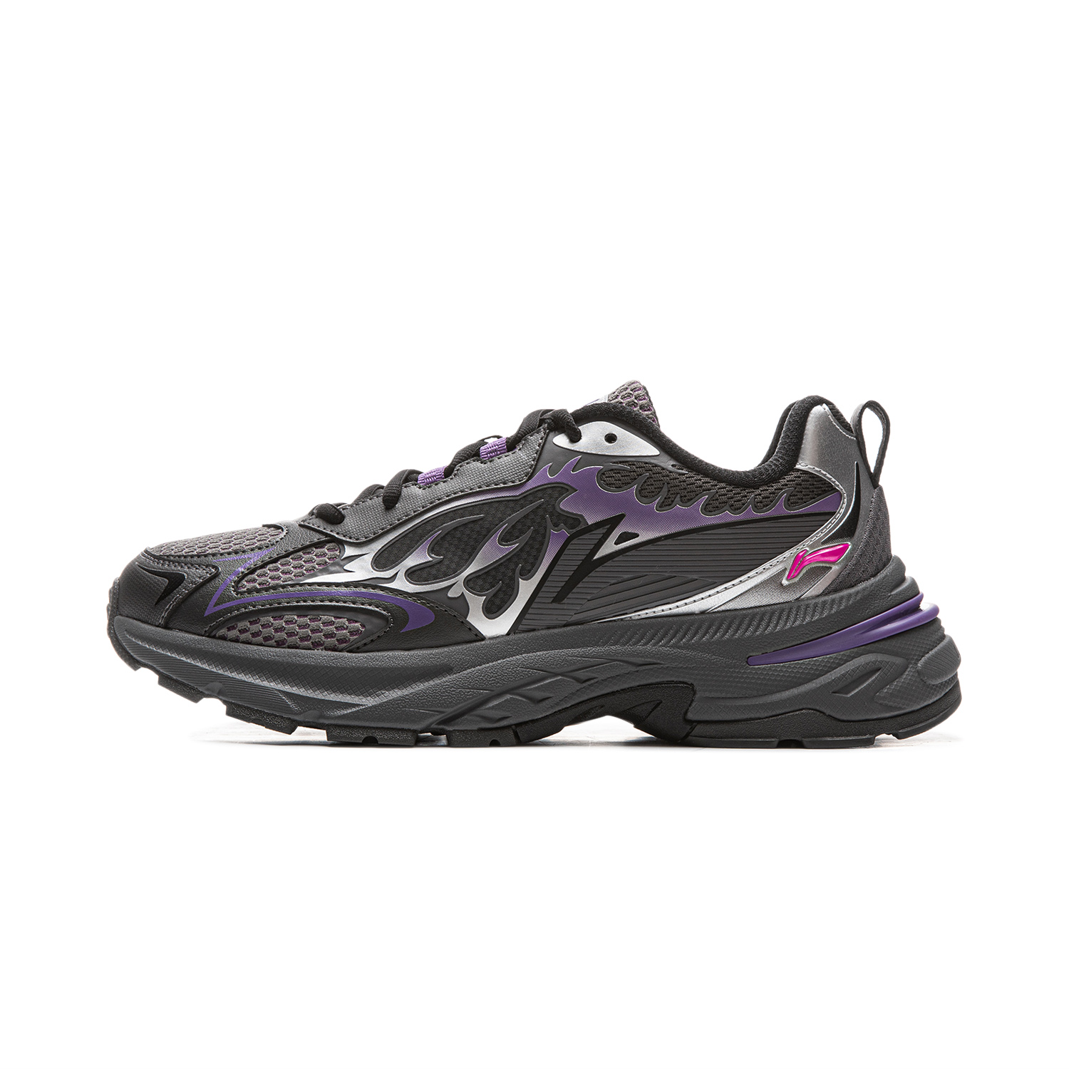 

Кроссовки LOL x Shock Absorbers с противоскользящим покрытием, устойчивые к истиранию, низкие, массивные, мужские, серые LINING, Gray