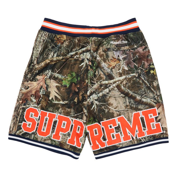 Шорты Supreme x Mitchell & Ness NCAA Basketball Short, TrueTimber Kanati Camo — фото 2