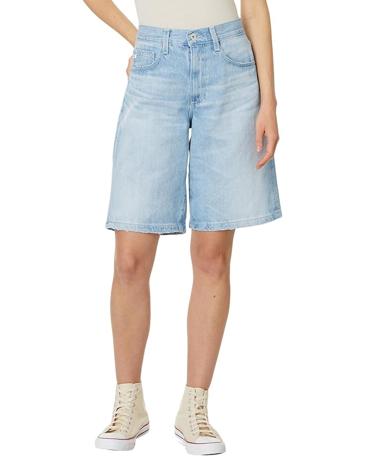 

Шорты AG Jeans Thalia Wide Leg Bermuda Shorts, цвет Sunset Blues