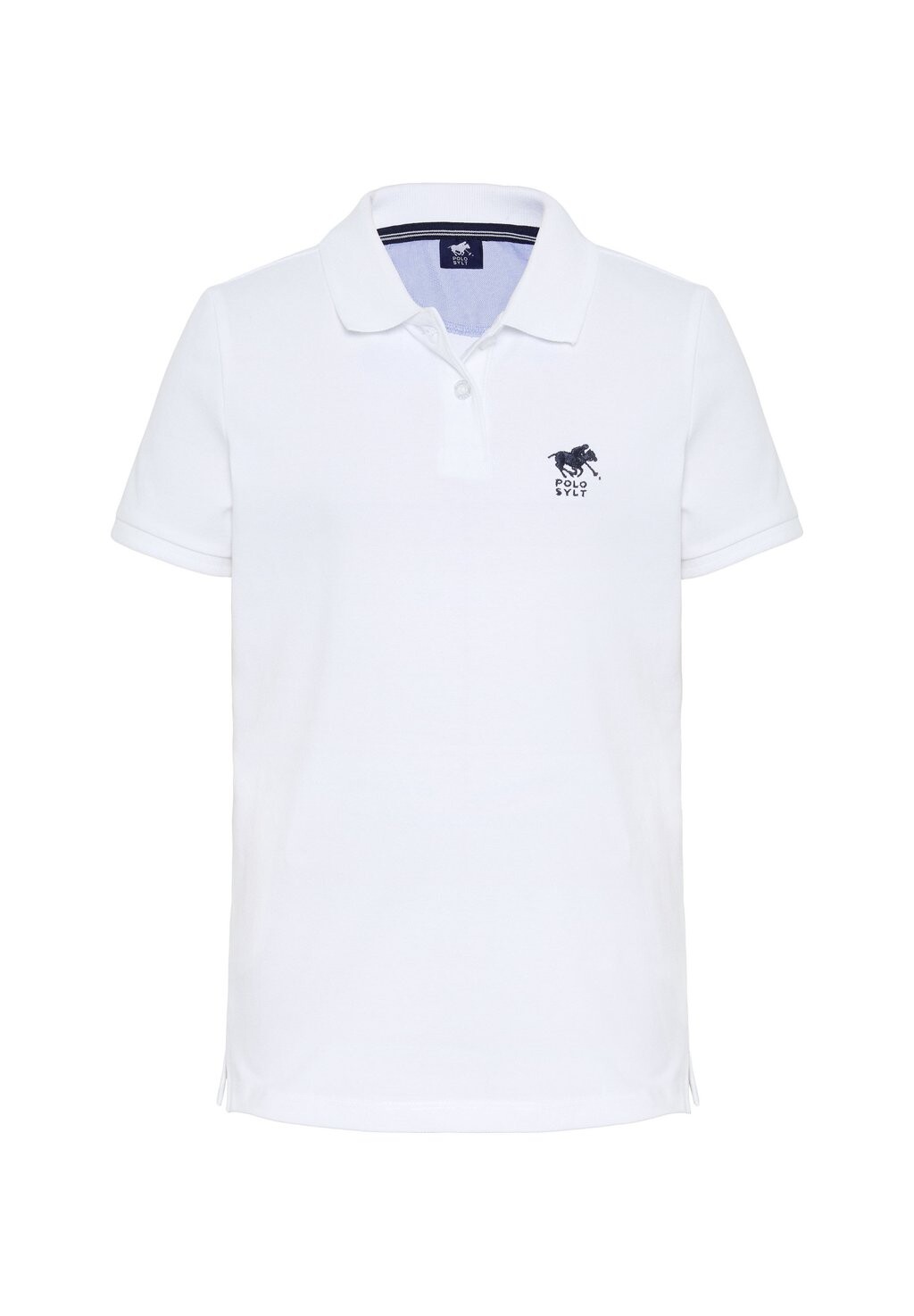 

Рубашка поло BASIC-LOOK MIT LABEL-STITCHING Polo Sylt, белый