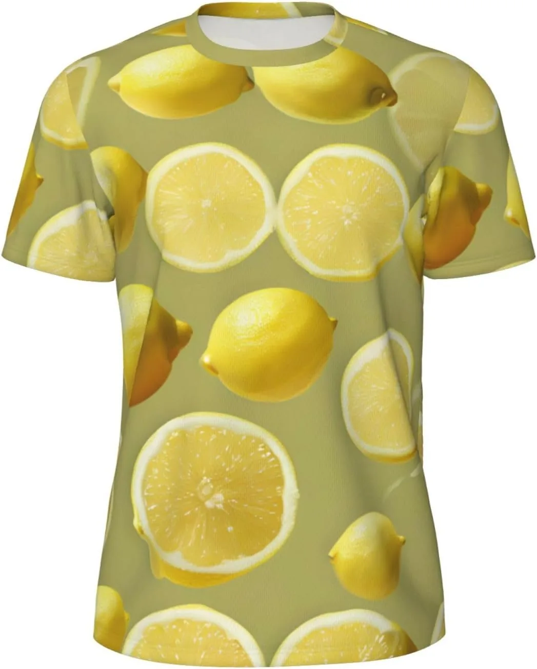 

Футболка мужская летняя с принтом лимона, легкая и дышащая SDFHU
