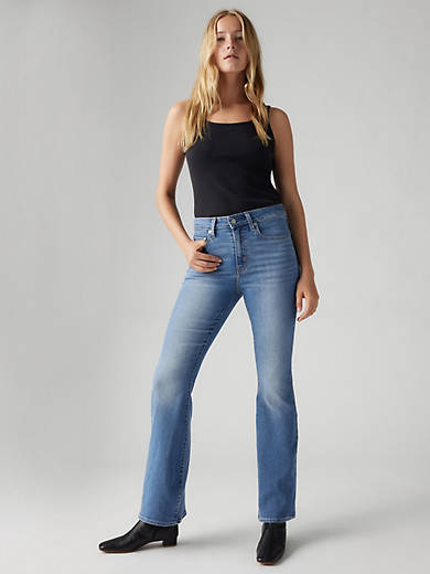 

726 Расклешенные женские джинсы с высокой посадкой Levi's, цвет Eternal Indigo - Medium Wash