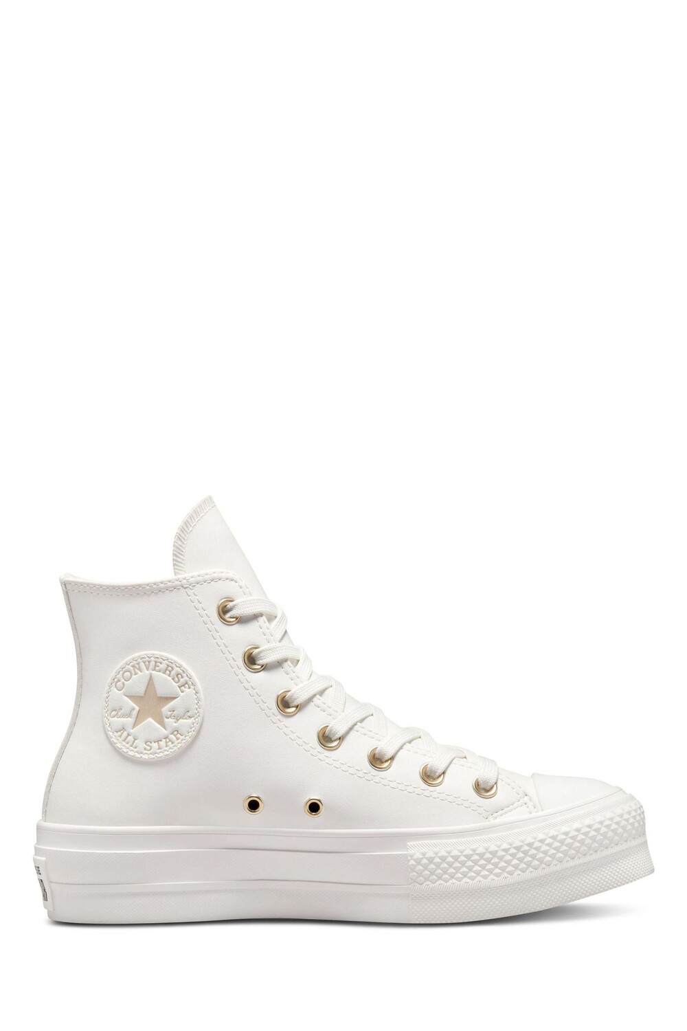 

Кроссовки на платформе длиной до щиколотки Converse, белый
