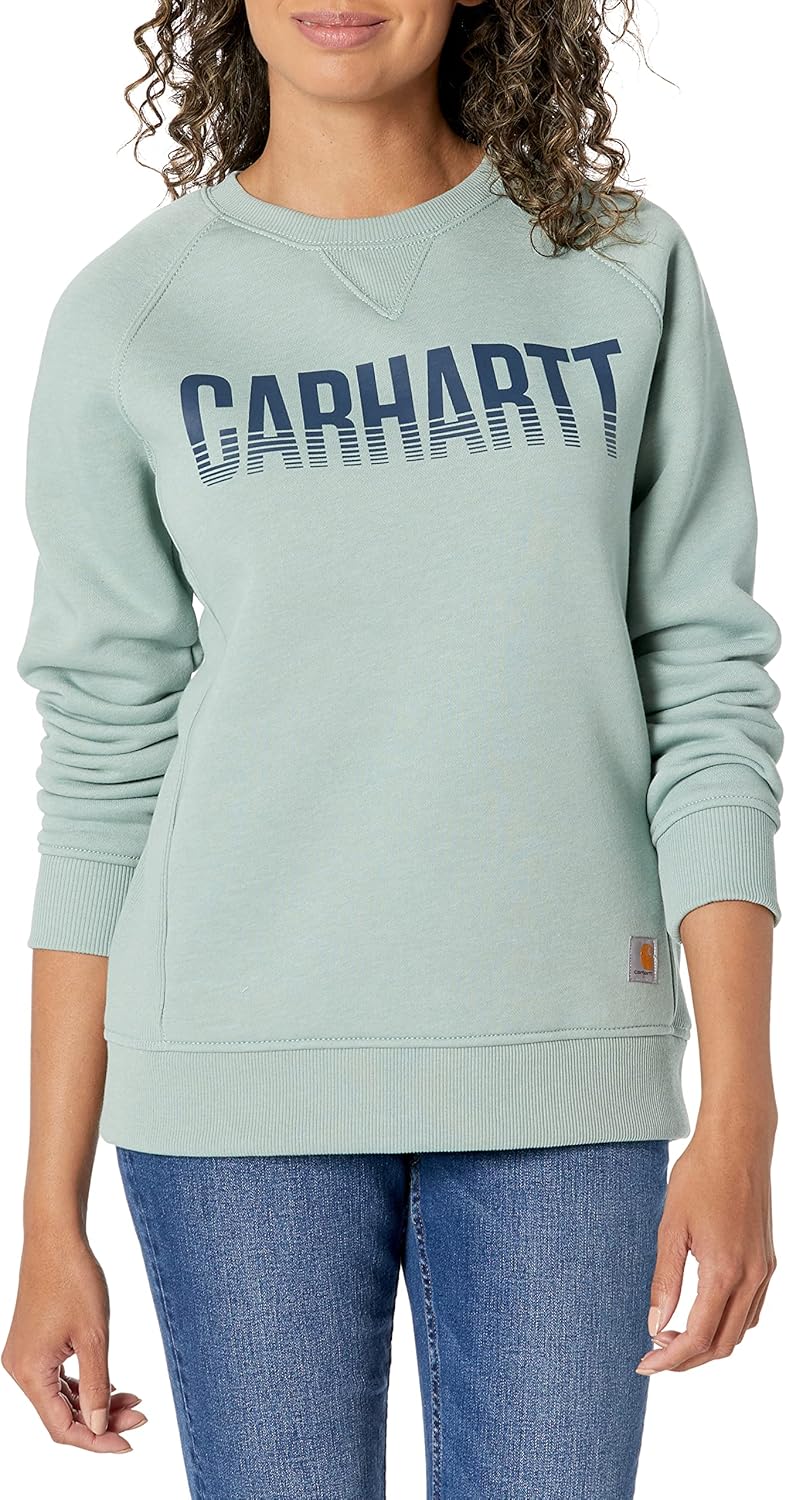 

Carhartt женская эксклюзивная толстовка с принтом Midweight Relaxed Fit, Succulent Heather