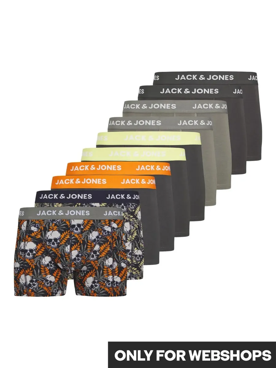 

Сундук Jack & Jones "JACHUGO SKULLS TRUNKS 10 PACK" (упаковка, 10 шт.), цвет Night Sky Pack: