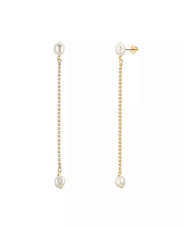 

Сара, хрустальные и жемчужные капли Untamed Petals, gold