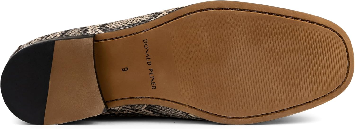 Мужские кожаные лоферы Donald Pliner Dannie Slip-On - с приподнятым каблуком, классические туфли-лоферы для мужчин, стелька из пены с эффектом памяти, кожаная обувь для мужчин Donald J Pliner, темно-коричневый — фото 4