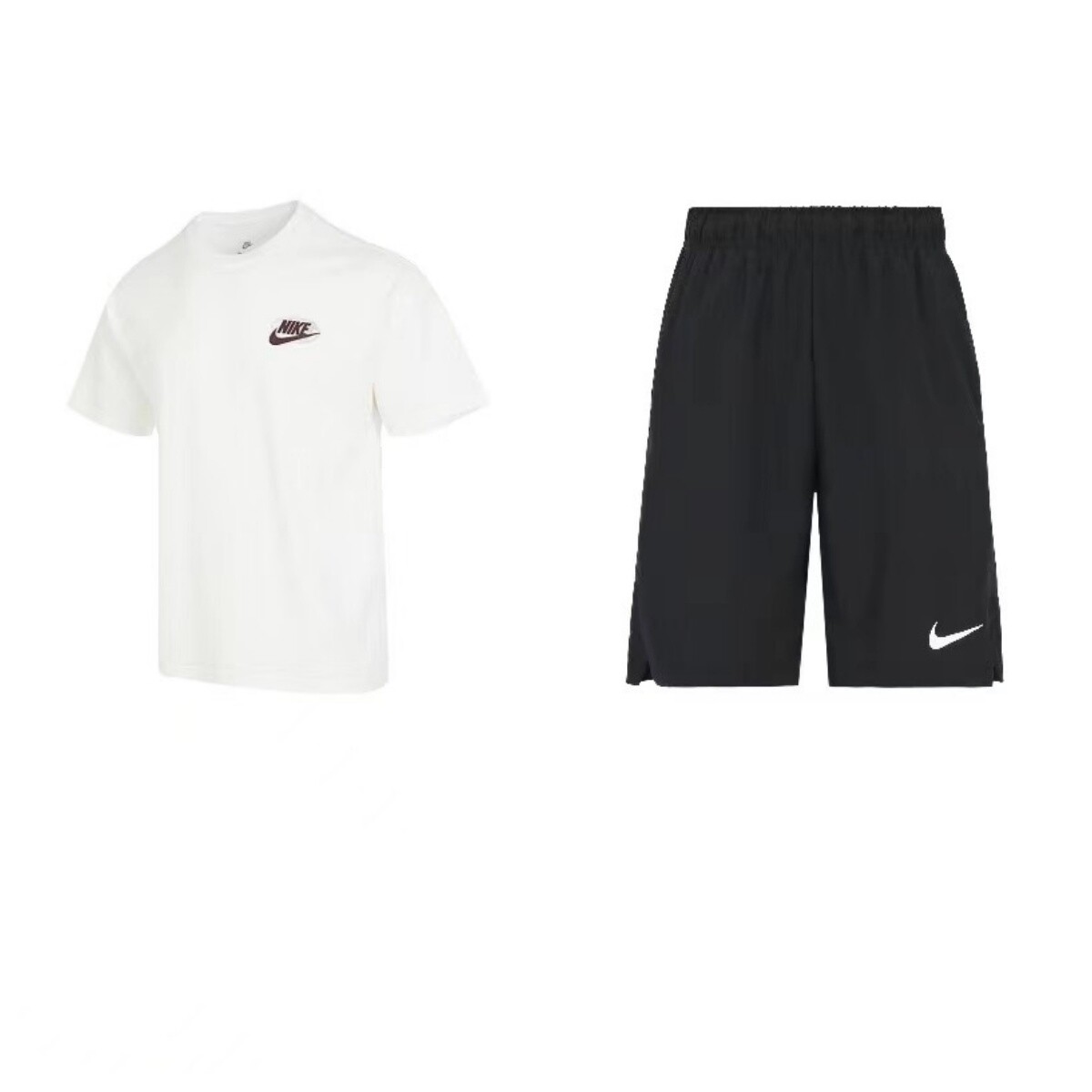 

Повседневная спортивная одежда для мужчин, белая/черная Nike, белый/черный