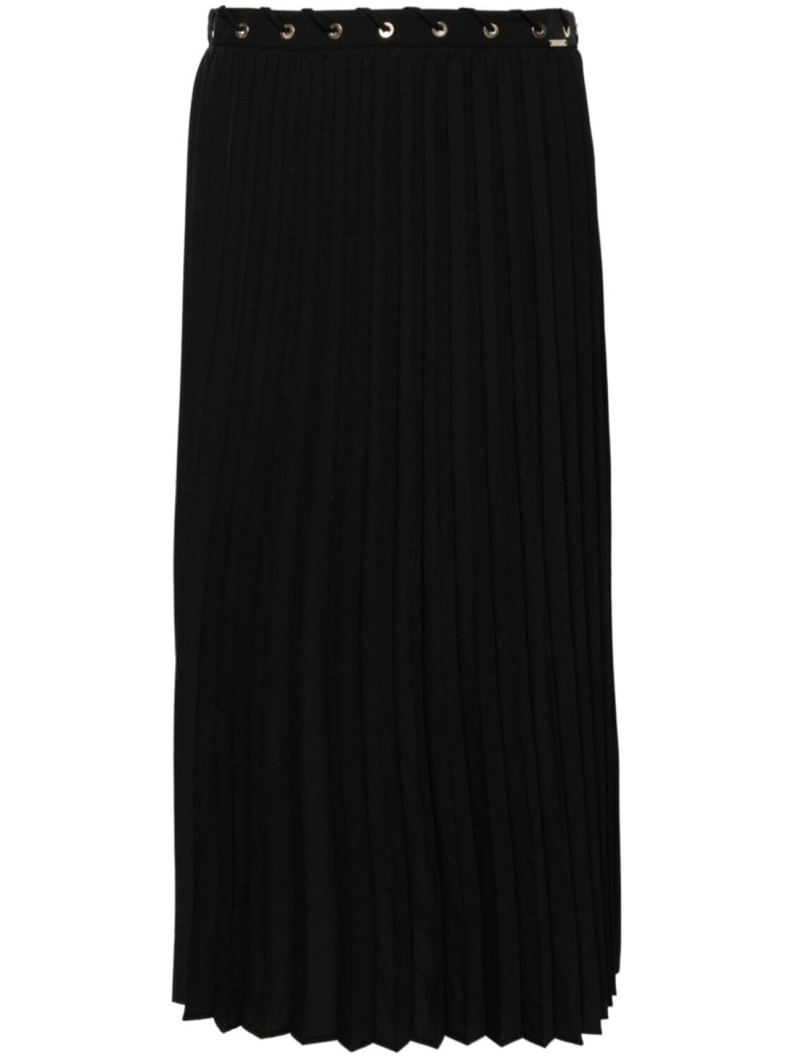 

Плиссированная юбка с отделкой Whipstitch LIU JO, черный