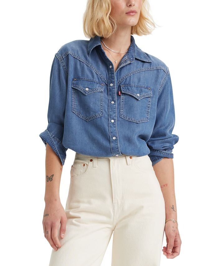 

Рубашка Сойера в стиле вестерн Levi's, синий