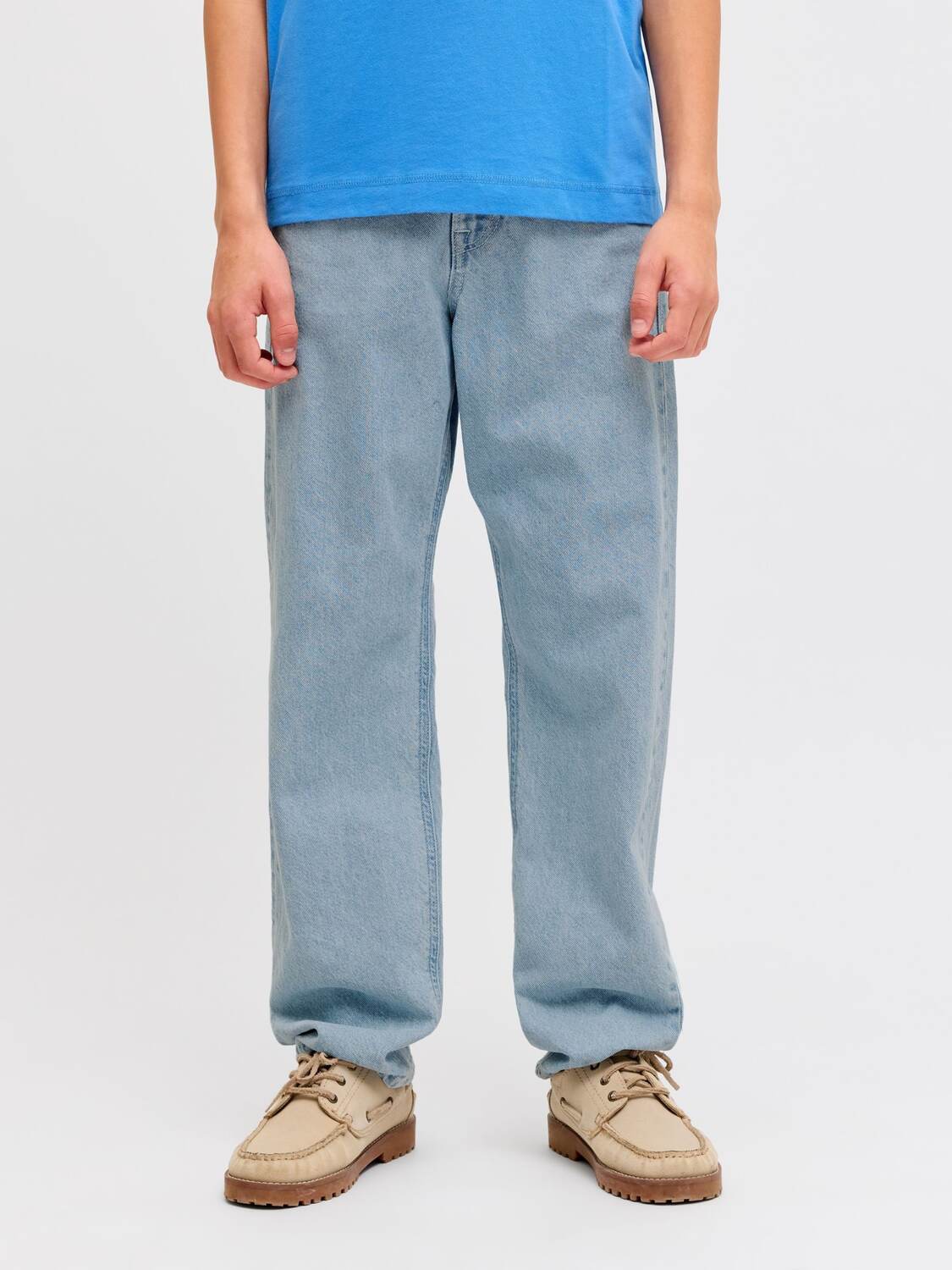 Jack & Jones Junior Джинсы 'JJIChris' свободного кроя в синем дениме — фото 3