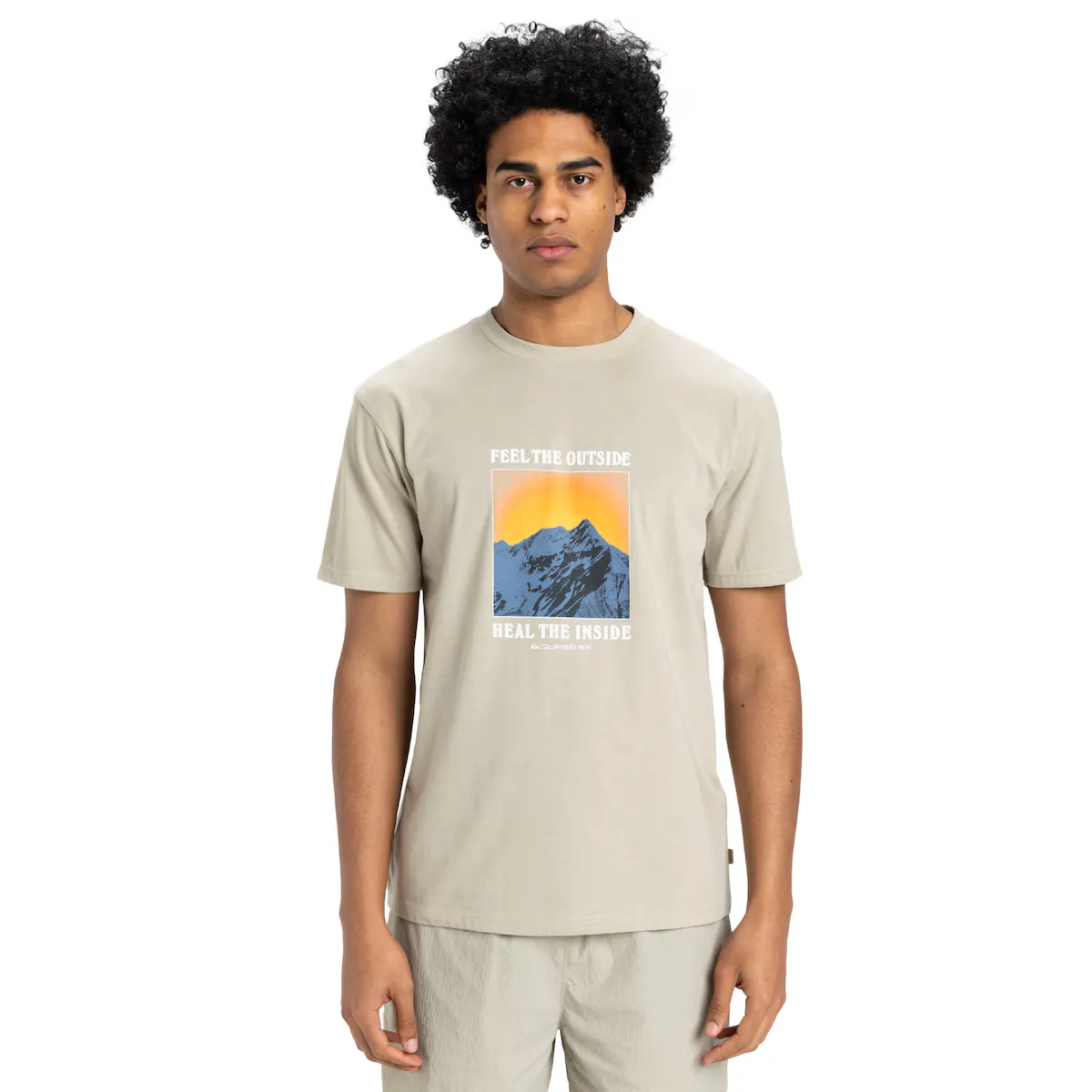 

Мужская футболка Feel The Outside Quiksilver, бежевый