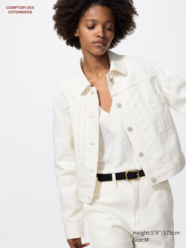 

Куртка из хлопковой смеси Uniqlo, белый