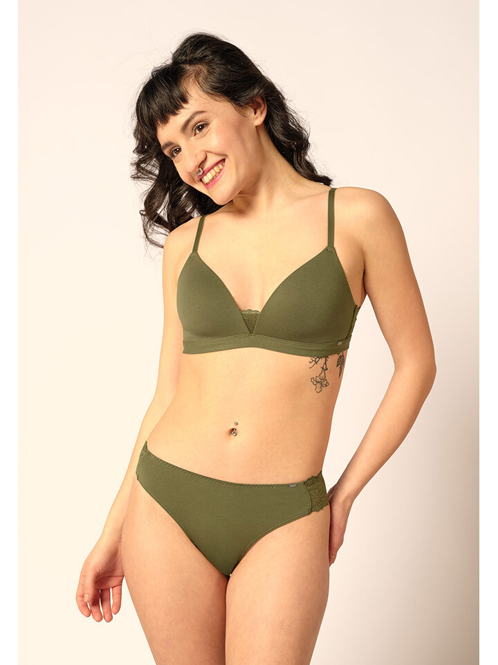 

Бюстгальтер без косточек Skiny, хаки