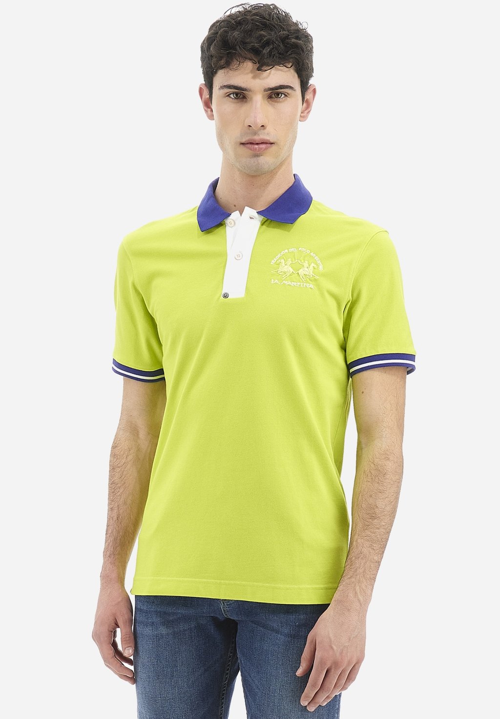 

Поло SHORT-SLEEVED POLO SHIRT La Martina, светло-желтого